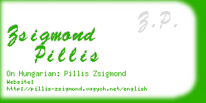 zsigmond pillis business card